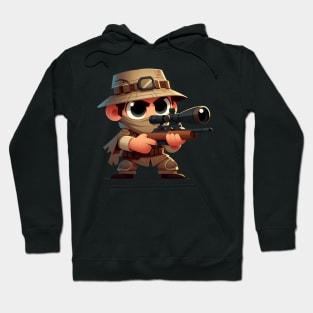 Cute Sniper Soldier Hoodie